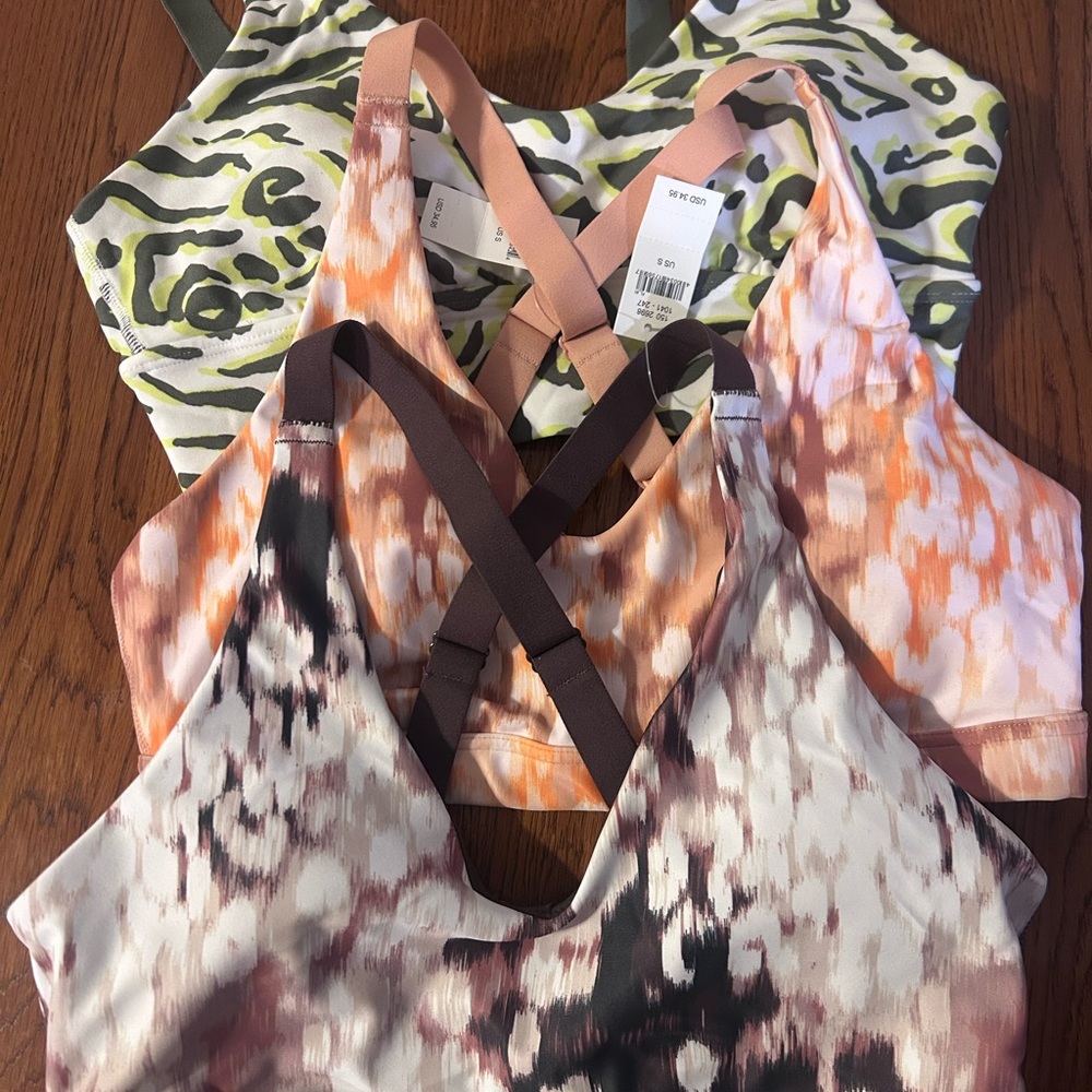 3 Aerie Stylish Patterned Sports Bras NWT